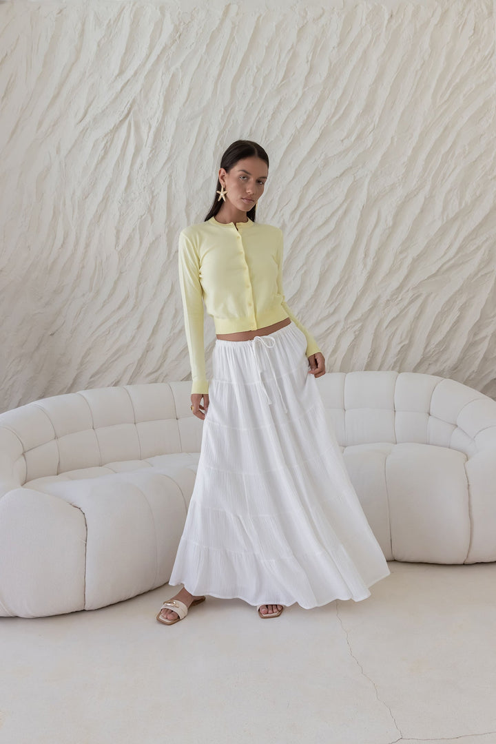 Cardi Season Long Sleeve Cardigan Yellow