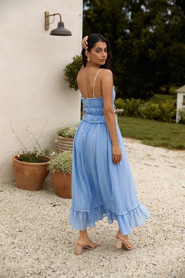 Understand It Maxi Dress Blue