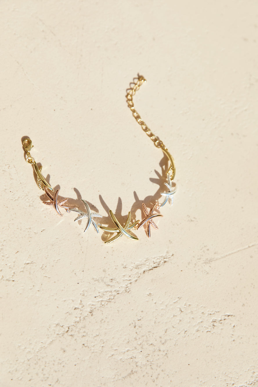 18K Gold plated Saltwater Bracelet Gold