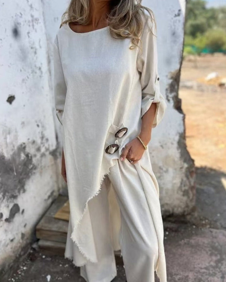 Relaxed Linen Blend Set