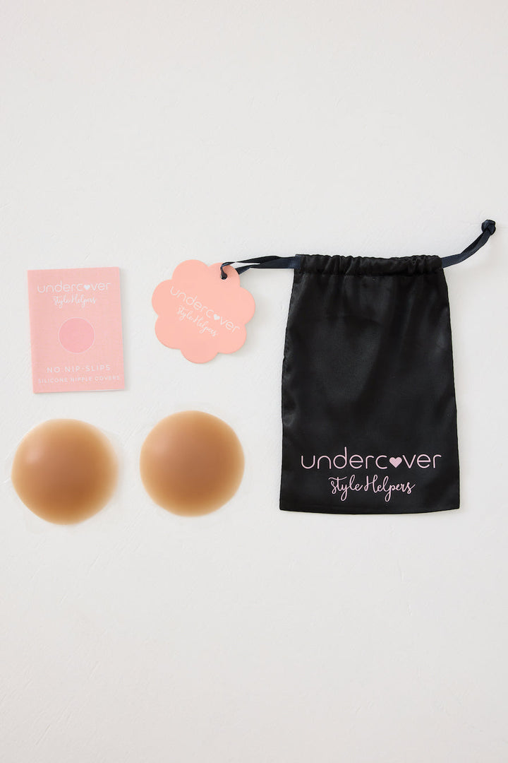 8cm No Nip Slips Cover Dark Nude