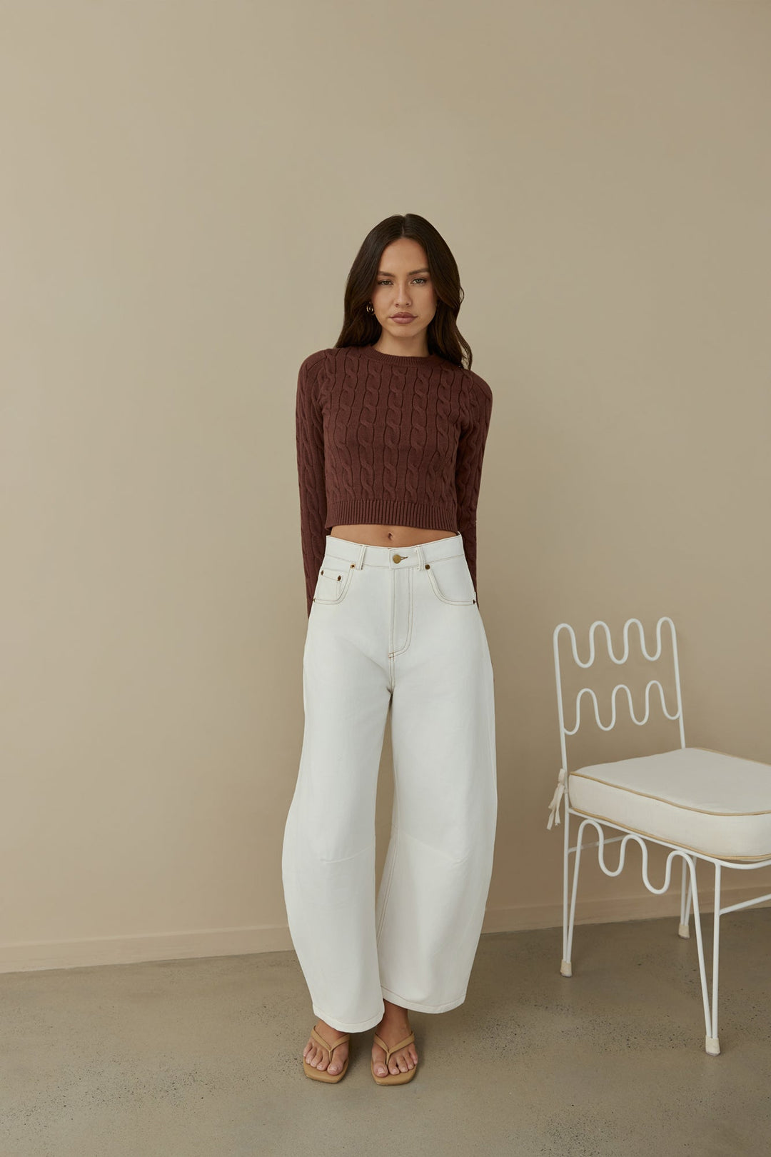 Destined For You Wide Pants White