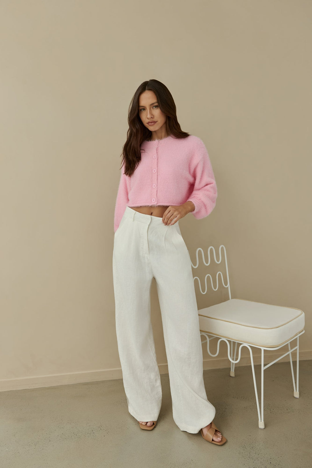 Cloud Nine Fluffy Cardigan Pink