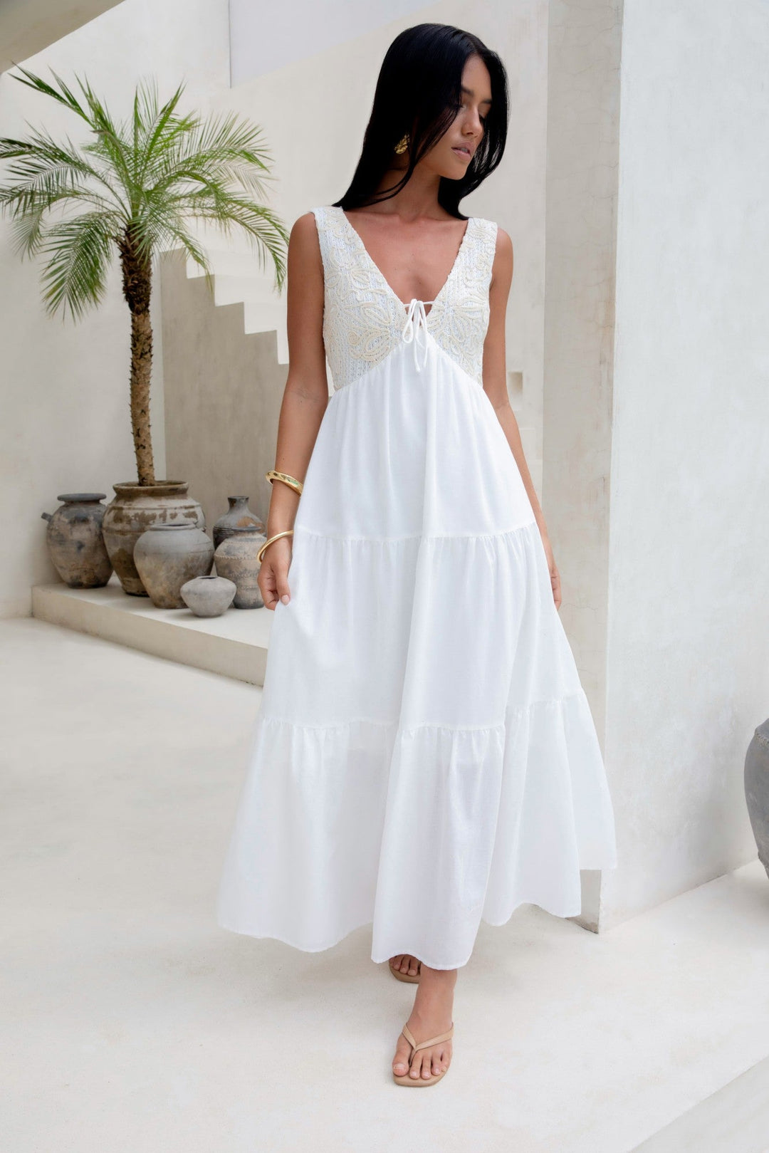 Lost In Your Love Maxi Dress White